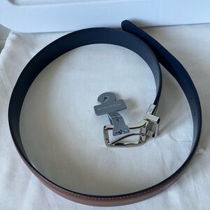 New Cole Haan Brown Leather  Silvertone Buckle Sz 32 Nordstrom.